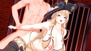 Genshin Impact Navia FUCKED in Lingerie [ hentai r34 animation ]