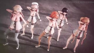 Mmd R-18 Anime Girls Sexy Dancing Clip 338