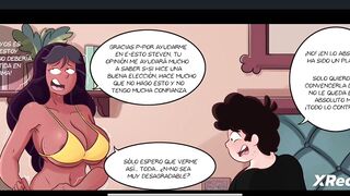 El universo de Stiven adulto es follado por una milf comic-porn