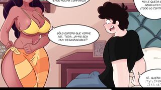 El universo de Stiven adulto es follado por una milf comic-porn