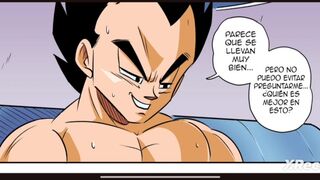 Dragon ball z-Bulma le da regalo sorpresa a Vegueta y se come enorme culo de número 18 porn comic