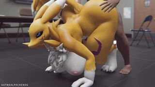 Hot furry Renamon fucked HARD