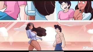 Adulto Steven tiene romance con su profesora y la folla con su enorme verga comic para adultos