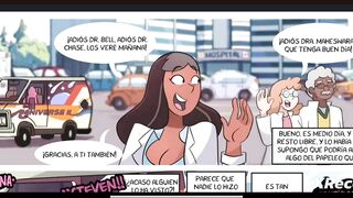 Adulto Steven tiene romance con su profesora y la folla con su enorme verga comic para adultos