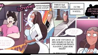 Adulto Steven tiene romance con su profesora y la folla con su enorme verga comic para adultos