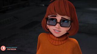 VELMA GETTING SO MANY DICKS IN THE NEW LOCATION | SCOOBY DOO HENTAI ANIMATION 4K 60FPS