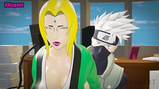 NARUTO NEXT GENERATIONS Hentai - Tsunade sex with Kakashi Hatake