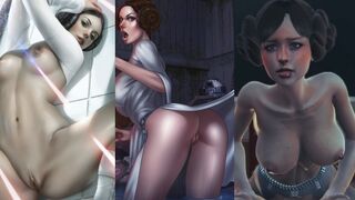 Princesa Leia teve a buceta chupada e fodida - Hentai 3D Animação