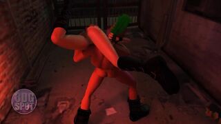 3DGSPOT - Wild Punk Girl Lets Huge Dick Stranger Throat Her In Multiple Positions! 3D ANIMATION!