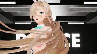 Ichinose Asuna Undress Dance Hentai Bunny Girl Playboy Big Boobs Blonde Got That Boon Song Mmd 3D