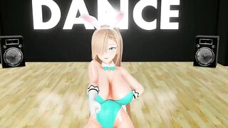 Ichinose Asuna Undress Dance Hentai Bunny Girl Playboy Big Boobs Blonde Got That Boon Song Mmd 3D