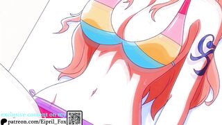 Hot Nami got creampied on a beach - One Piece Hentai 4K