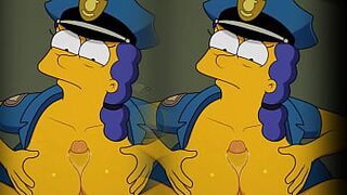 Marge Simpson Infiel Puta compilacion VR Hentai