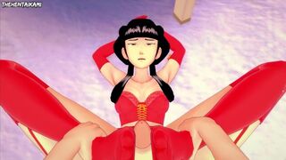 Mai from Avatar Gives You A Footjob Hentai POV