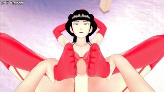 Mai from Avatar Gives You A Footjob Hentai POV