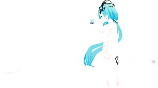 Honkai Impact 3rd Griseo Transparent Clothing Undress Nude Dance Hentai addiction Mmd 3D Blue Hair Color Edit Smixix