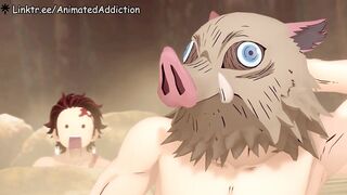 What on earth is going on at the Demon Slayer Hotspring - Greatm8