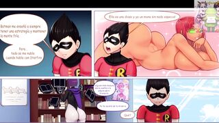 Robin Buscando la Forma de Follar a Raven - Robin X Raven