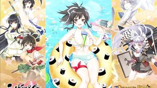 Queen's Blade Limit Break x Senran Kagura New Link Collab Hanzo's Successor Asuka Fanservice