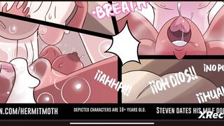 Steven universe adulto folla a Connie por su pequeño coño porn comic