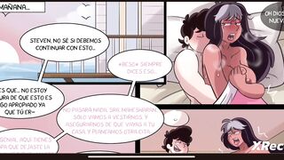 Steven universe adulto folla a Connie por su pequeño coño porn comic