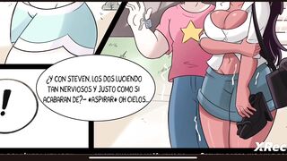 Steven universe adulto folla a Connie por su pequeño coño porn comic