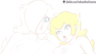 Princess Rosalina Fucking Princess Peach Hard