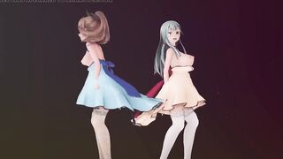 Mmd R-18 Anime Girls Sexy Dancing Clip 348