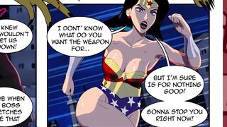 Wonder Woman threesome fuck