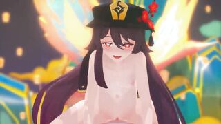 Hu Tao (Genshin Impact) Ghost Dance Strip and Sex MMD