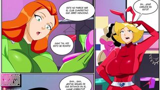 Las waifus de Totally Spies Follando en un Burdel - Comic Porno de Totally Spies