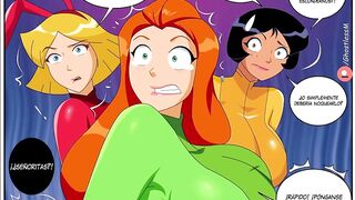 Las waifus de Totally Spies Follando en un Burdel - Comic Porno de Totally Spies