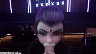 Futa Widowmaker fucks raven 3D animation