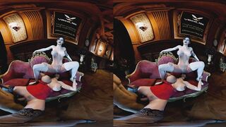 Threesome On Couch - featuring Ada Wong and Claire Redfield as parody from Resident Evil