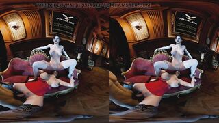 Threesome On Couch - featuring Ada Wong and Claire Redfield as parody from Resident Evil