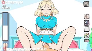 Zelda Cowgirl Grinding Squirting Orgasm - Hole House