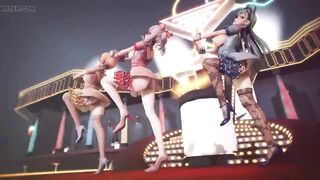 Mmd R-18 Anime Girls Sexy Dancing Clip 384