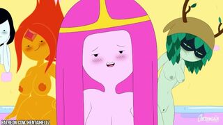 Adventure Time cartoon orgy 2D animation