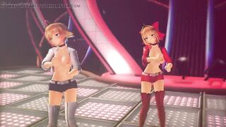 Mmd R-18 Anime Girls Sexy Dancing Clip 509