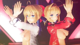 Mmd R-18 Anime Girls Sexy Dancing Clip 509