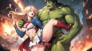 Supergirl Vs The Hulk - Veins of Justice