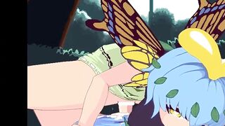 HOTTEST FUTANARI LESBIAN FUCK AND CREAMPIE IN THE FOREST | PIXEL FUTA HENTAI ANIMATION