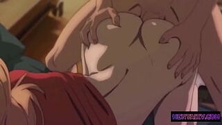 Hot Blonde Girls Creampie Having SEX - Hentai [Subtitled]