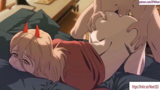 Chainsaw Man Power x Denji First Sex Hentai Animation