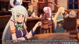 KONOSUBA HENTAI aqua cum from creampie in her pussy