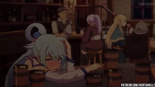 KONOSUBA HENTAI aqua cum from creampie in her pussy