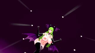 Darkstalkers Hentai Morrigan Aensland Nude Dancing Señorita and Sex Sucubo Girl Big Boobs MMD 3D