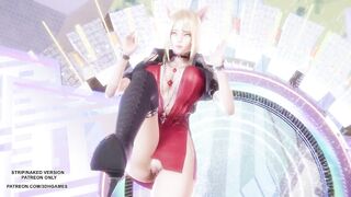 [MMD] SUNMI - TAIL Ahri Sexy Kpop Dance League of Legends Hentai Uncensored 4K 60FPS