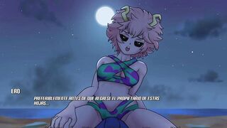 FUCKING WITH THE BEAUTIFUL MINA ASHIDO ON THE BEACH - RE HERO ACADEMY