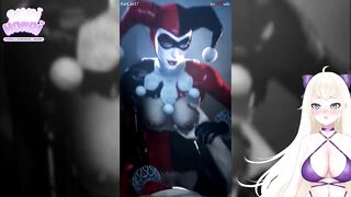 Halloween Harley Quinn FUCKS with clothes on. Rule 34 Hentai porn